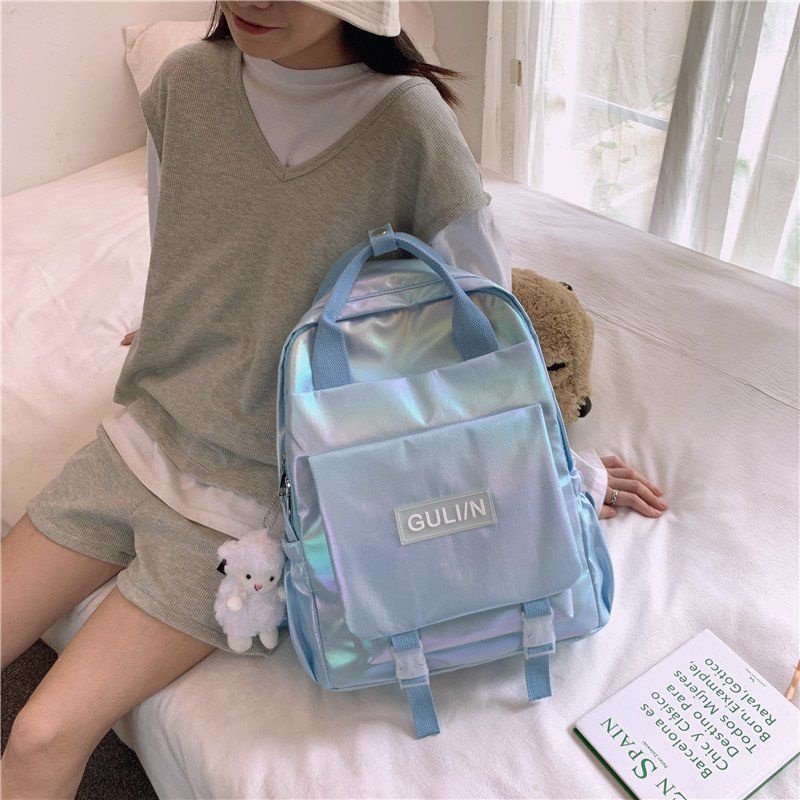 Ba lô học sinh cấp 2 cao cấp Nhật Bản in gió Túi xách nữ học sinh hàn quốc Harajuku ulzzangFGZ