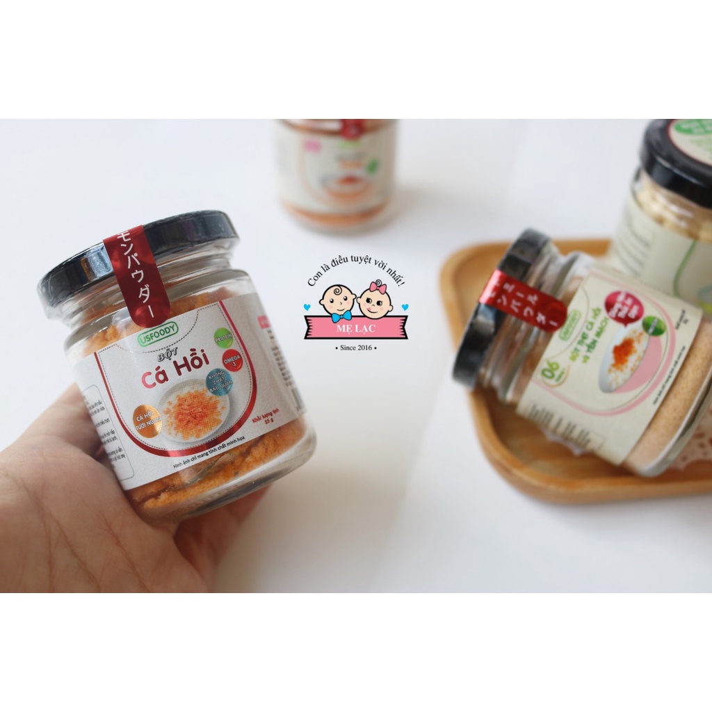 [USFOODY] Ruốc cá hồi và ruốc tôm, chà bông dinh dưỡng cho bé ăn dặm từ 6 tháng tuổi