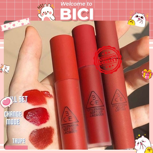 Son Kem 3CE Soft Lip Lacquer Đủ Màu | BigBuy360 - bigbuy360.vn