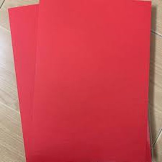 Giấy bìa màu Đỏ - Đen -Trắng A4 - (tập 20 tờ)