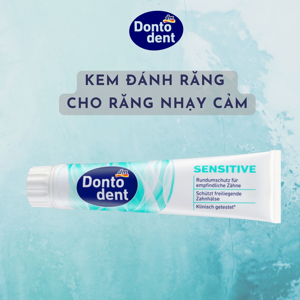 Kem đánh răng DONTODENT Sensitive 1125ml cho răng nhạy cảm - hàng nhập khẩu Đức