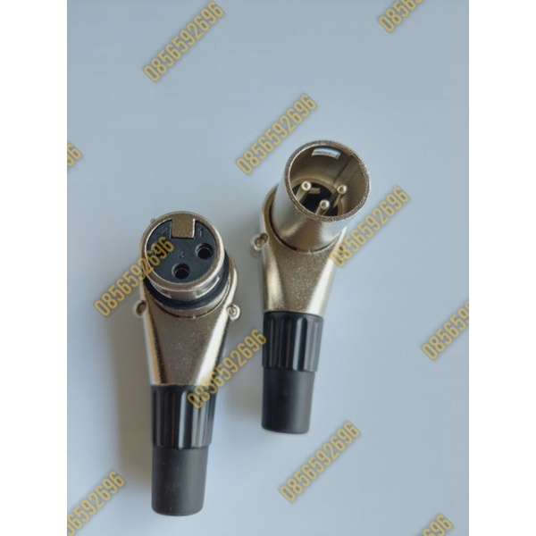 Jack cắm canon L xoay đực cái, bộ 1 cặp