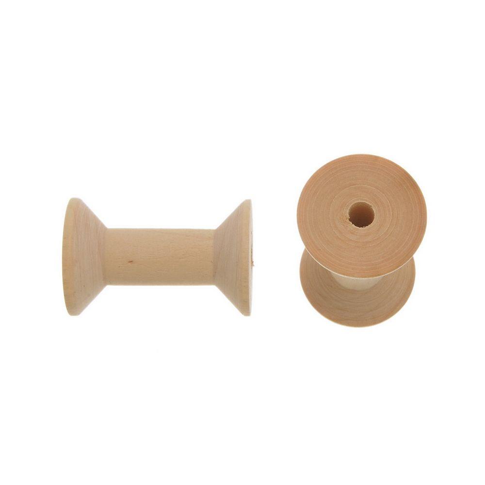 LILYES Cuộn Chỉ Bằng Gỗ Tự Nhiên Màu Sắc Tự Nhiên