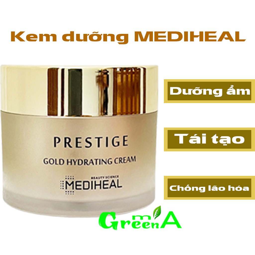 Mediheal Set Dưỡng Da 3 Món Toner Sữa Dưỡng Kem Trẻ Hóa Chống Lão Hóa Chuyên Sâu Mediheal Prestige Gold Skin Care Set