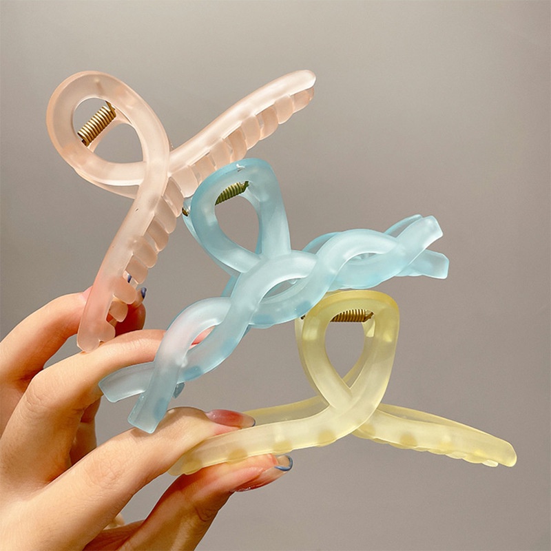 Kẹp Tóc Hình Móng Vuốt Cá Mập Bằng Acrylic Nhiều Màu Sắc