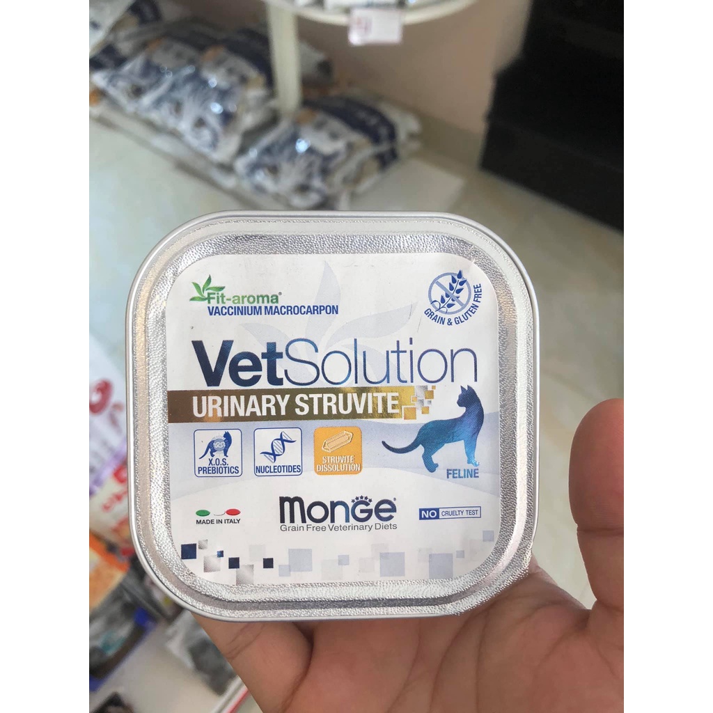 Pate Monge Urinary Struvite hỗ trợ các vấn đề sỏi tiết niệu cho mèo 100gr