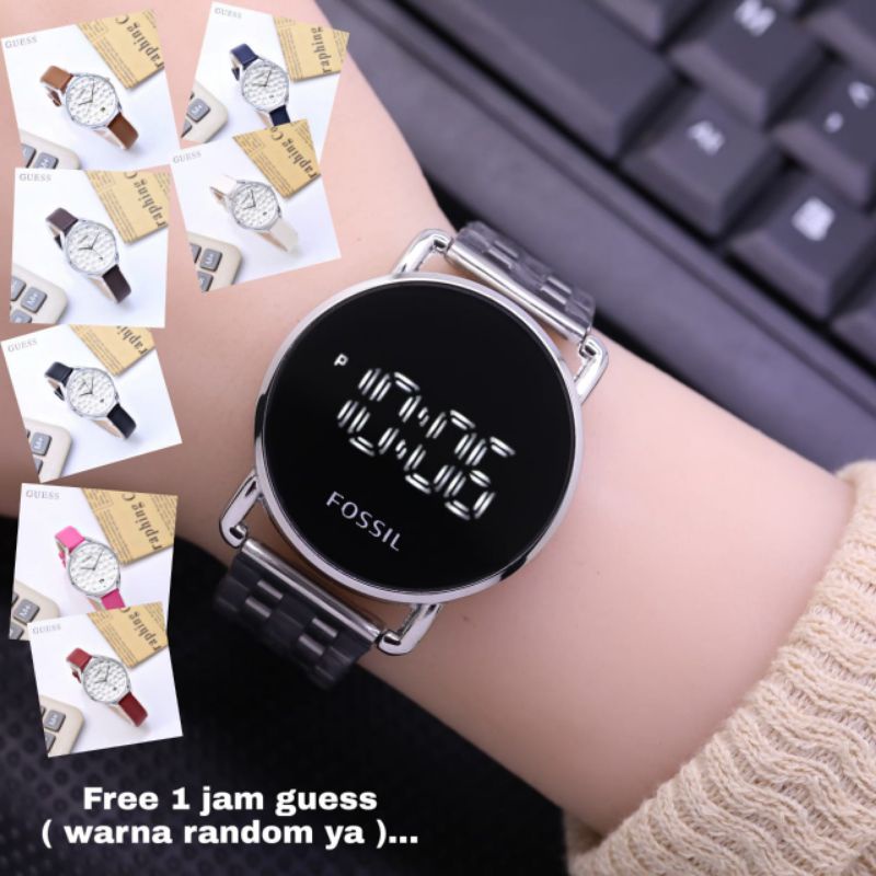 Mua 1 Tặng 1!! Đồng Hồ Thời Trang Foss + Guess Free Box Cho Nữ