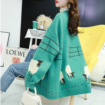 Áo cardigan sweater tay dài dáng rộng thời trang dành cho nữ | BigBuy360 - bigbuy360.vn