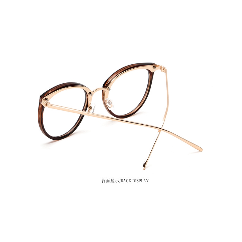 Mắt kính tròn phối gọng kim loại thời trang phong cách retro | BigBuy360 - bigbuy360.vn