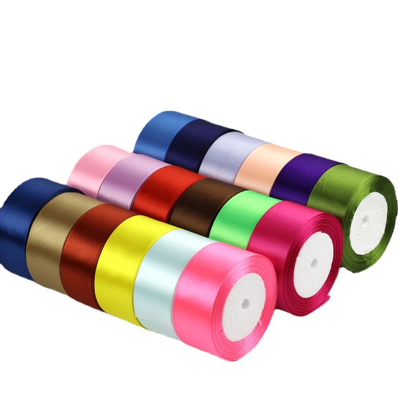 Cuộn Ruy Băng Vải Lụa 4cm Ruy Băng Stain Dài 22m Làm Bông Hoa Trang Trí Bó Hoa Đẹp