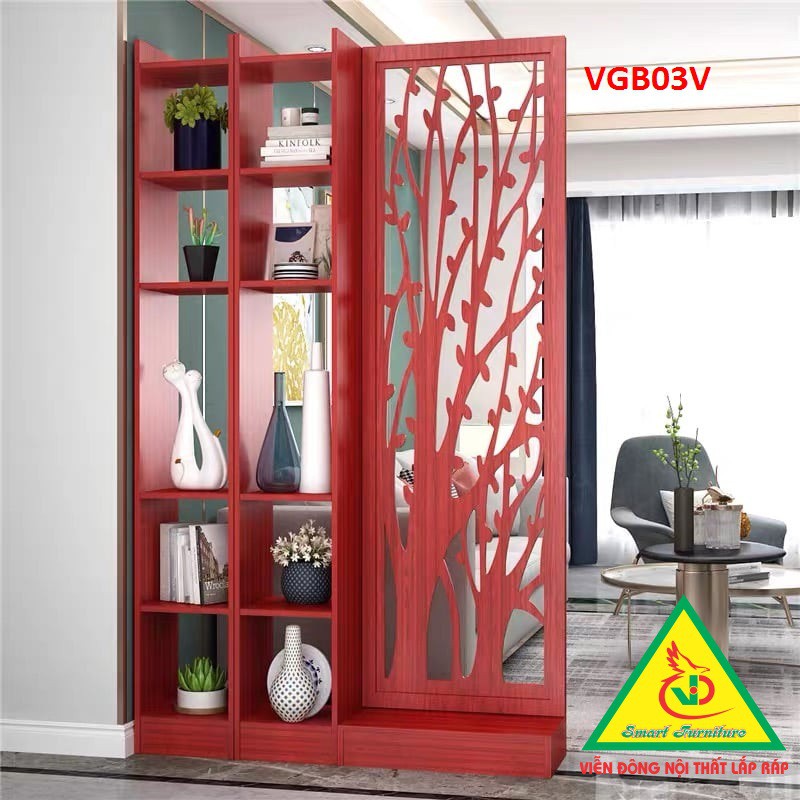 KỆ VÁCH NGĂN PHÒNG KHÁCH , NHÀ BẾP   VGB01V - Nội thất lắp ráp Viendong Adv