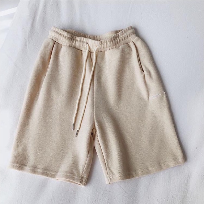 Quần short thun Ozy 3 màu ĐEN/BE/XÁM - Nam nữ unisex Jaystoree
