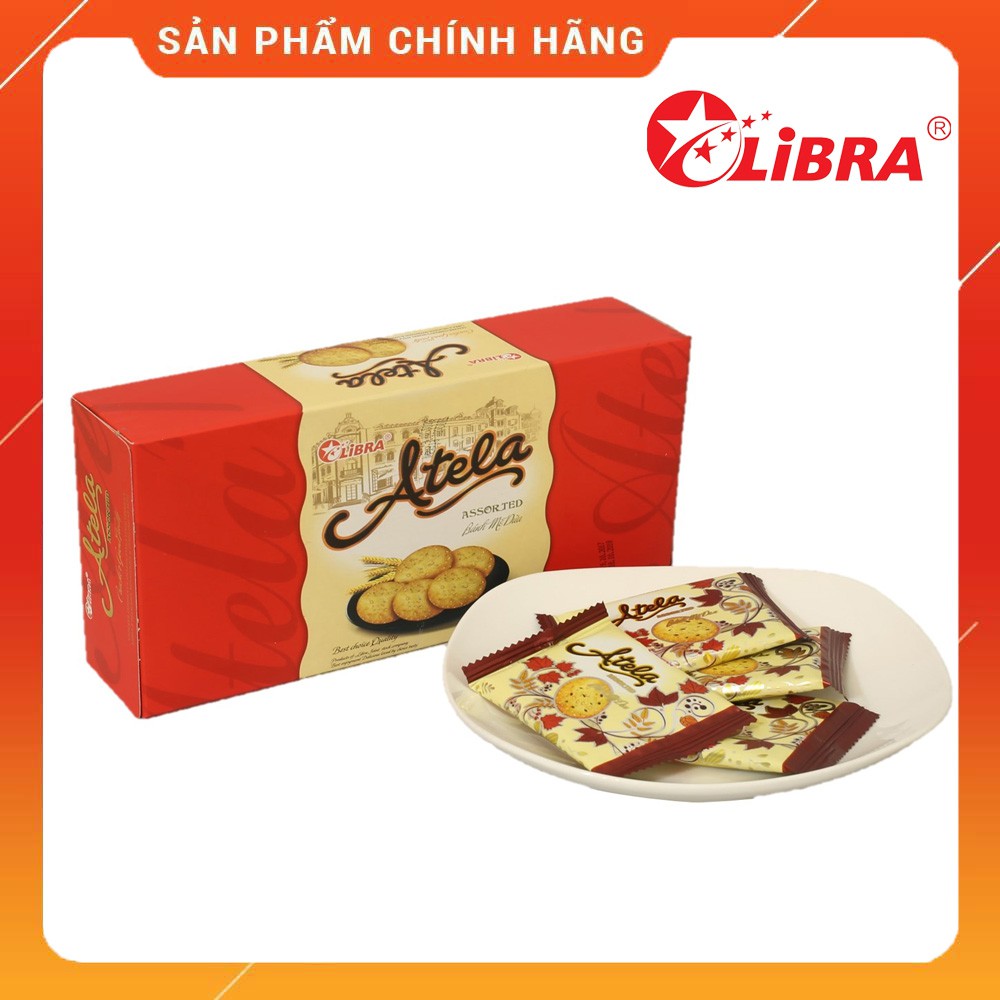 Libra Bánh Quy Vừng/Mè đen Atela Sesame Cracker 150gr ( hộp )