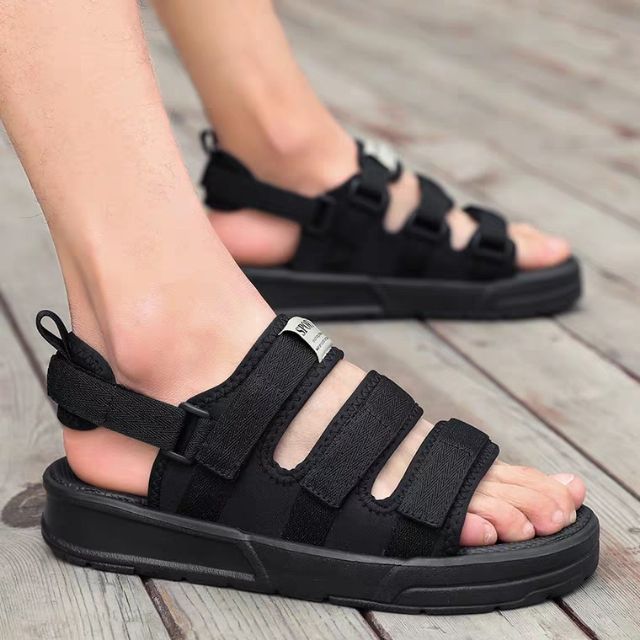 [ free ship 50k] Sandal 3 quai ngang nam nữ , sandal học sinh cực êm chân ( phom nhỏ đặt tăng lên 1 size )