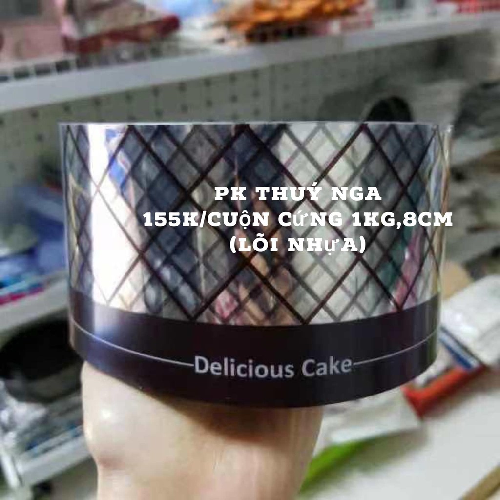 Mica quấn thành bánh họa tiết