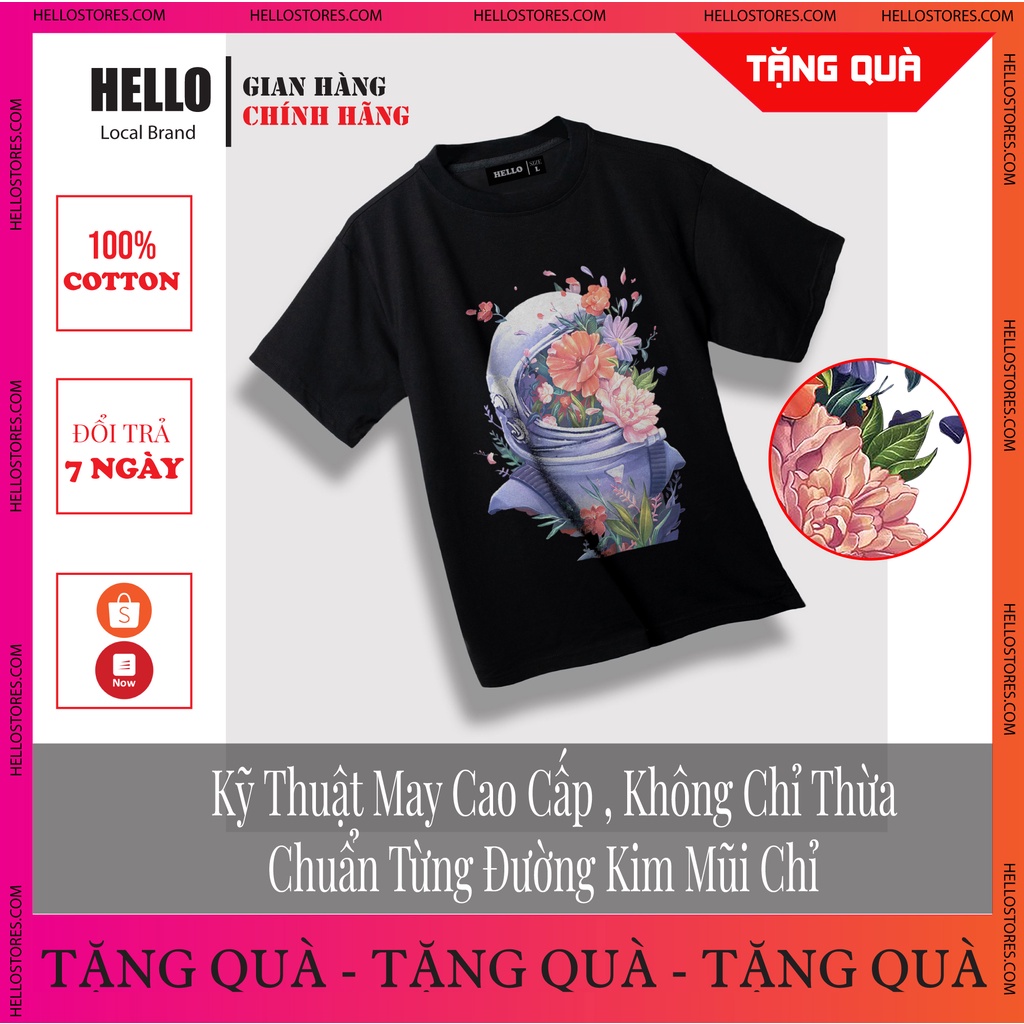 Áo phông tay lỡ form rộng Nam Nữ, áo thun Unisex in hình Hello Nasa_Ap51 | BigBuy360 - bigbuy360.vn