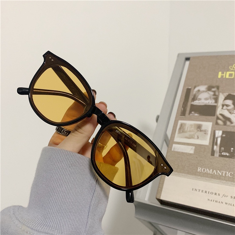 Kính mát nam nữ đẹp chống tia UV thời trang phong cách Ulzzang hottrend EMOJI 215