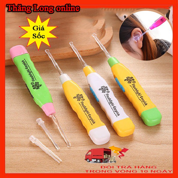 Bộ Dụng Cụ Lấy Ráy Tai, Soi Tai Có Đèn Led An Toàn Cho Cả Gia Đình