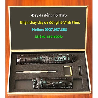 Dây da đồng hồ cá sấu ĐH2 (Tặng khóa cài, full Hộp và dụng cụ thay dây)