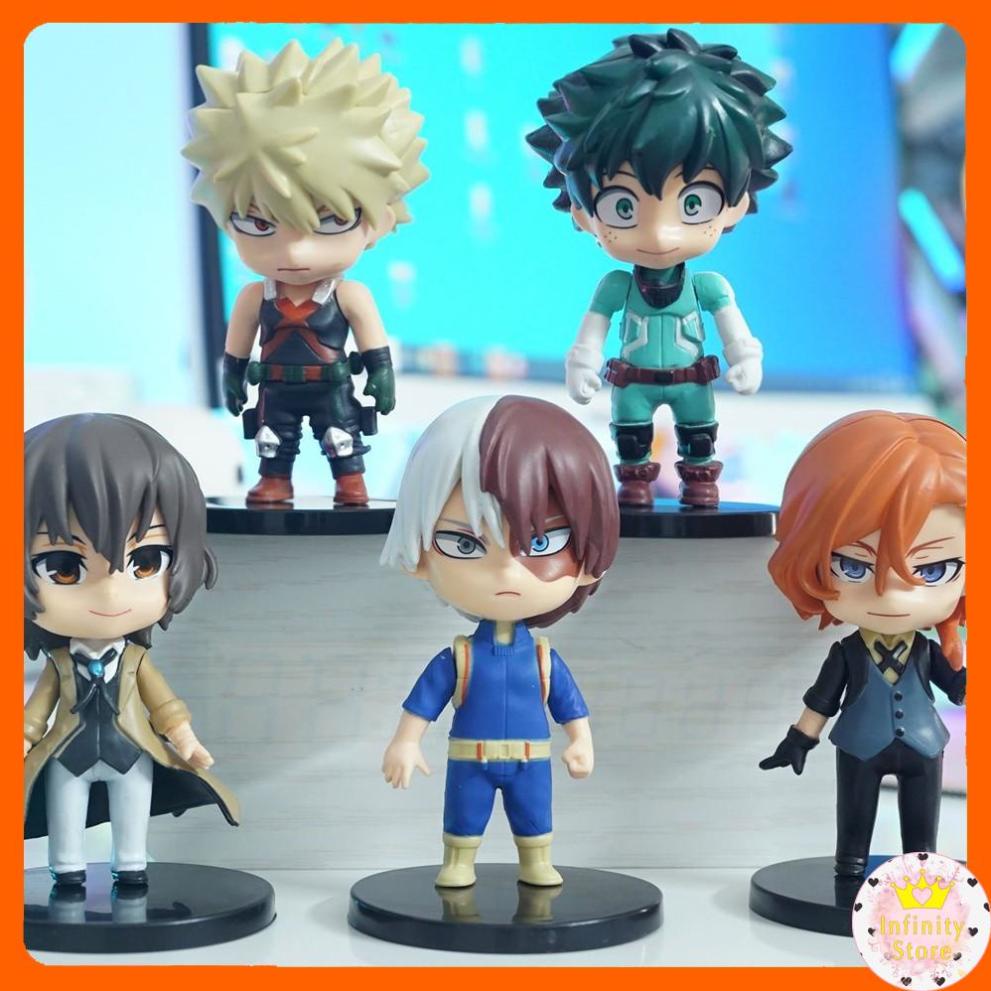 SET 5 MÔ HÌNH MY HERO ACADEMIA CHIBI 10CM INFINY DECOR