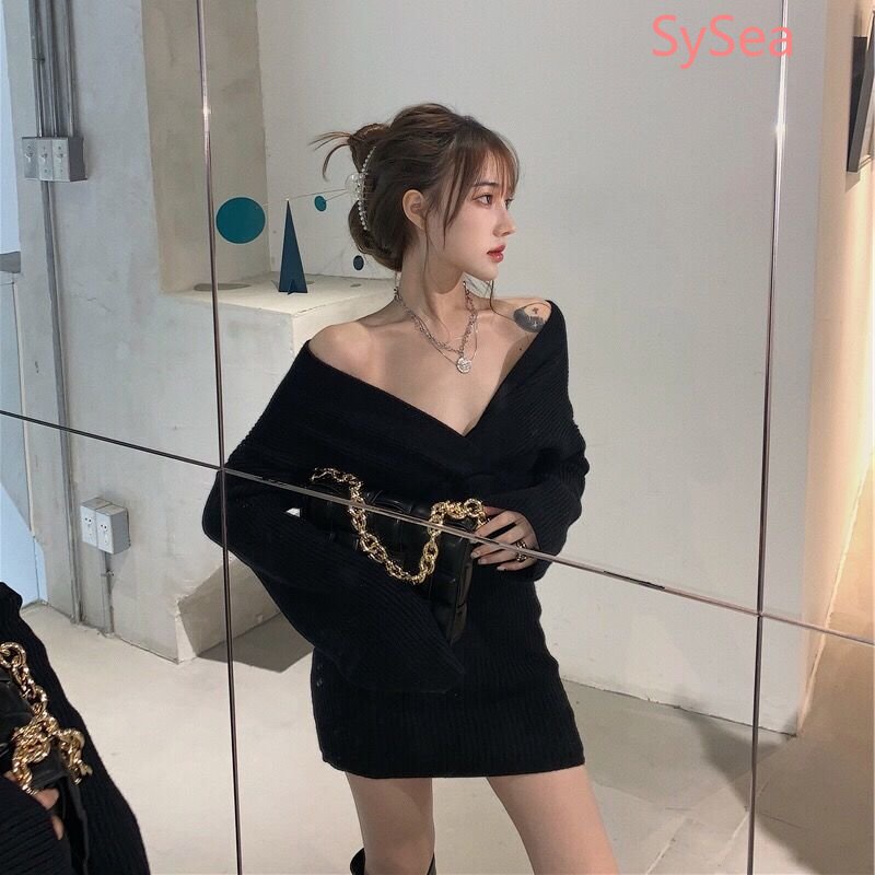 Đầm Dệt Kim Màu Sắc Thời Trang Mùa Thu Quyến Rũ Cho Nữ