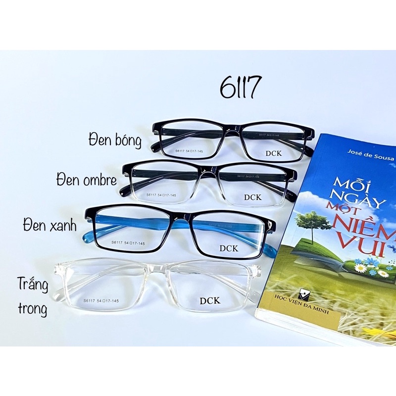 (TẶNG HỘP)Gọng kính cận có độ sẵn cắt theo yêu cầu- GỌNG NHỰA DẺO NAM NỮ