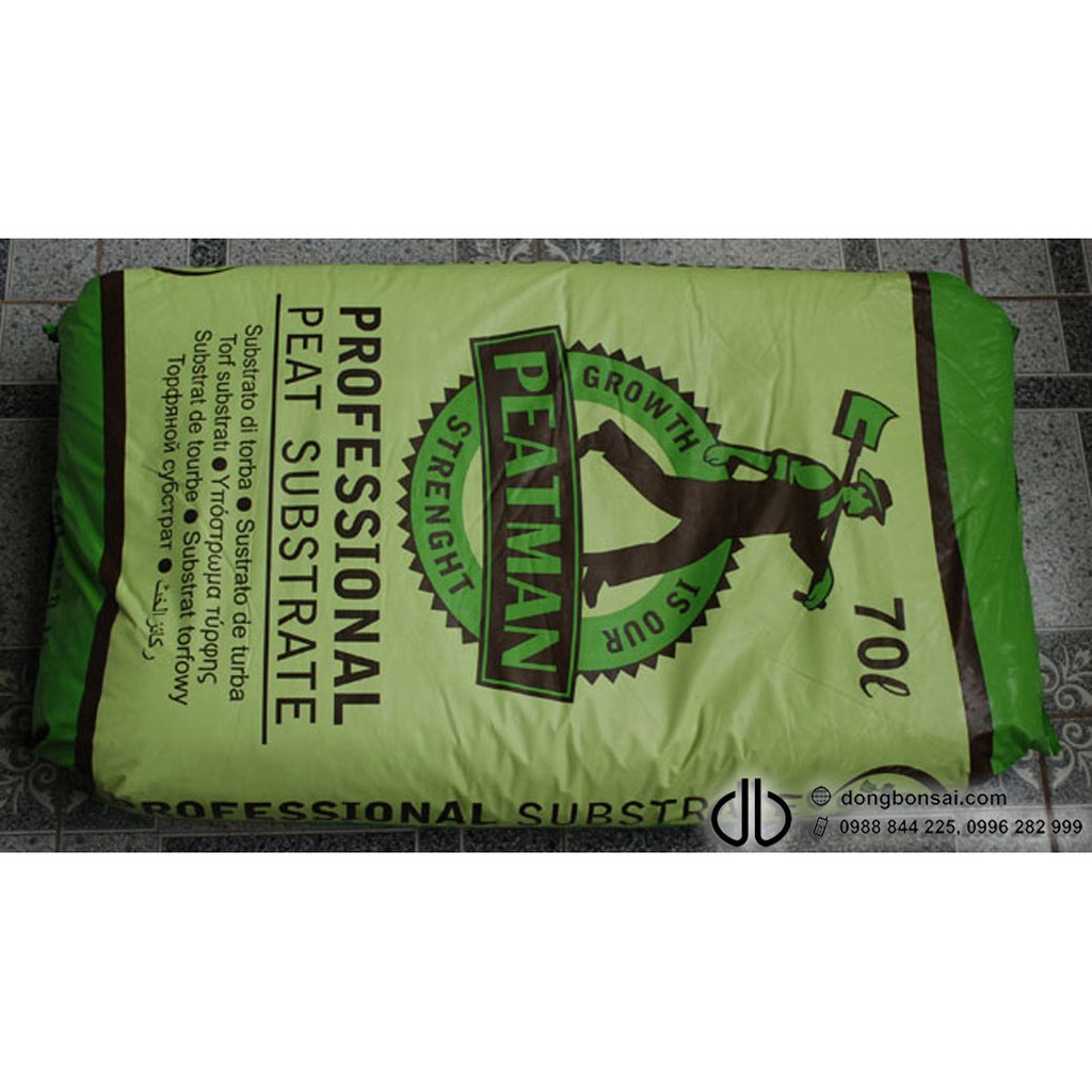 Giá thể hữu cơ Peat Moss/ Peatman  Bao 70 lit