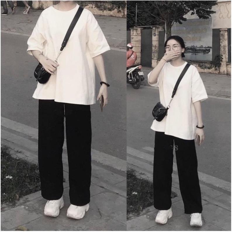 [NEW] Quần Kaki Nam Nữ Ống Rộng Dáng Ống Xuông Chất Liệu Dầy Dặn