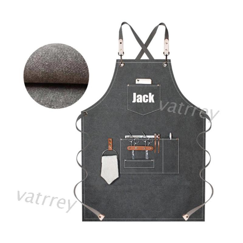 Tạp Dề Vải Canvas Dây Đeo Điều Chỉnh Tiện Lợi