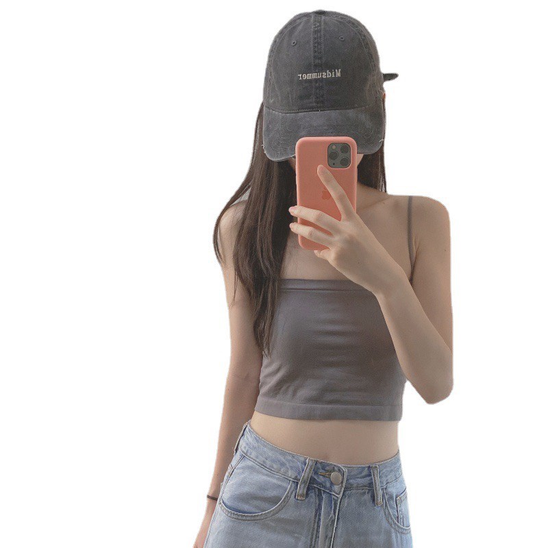 Áo Lót Chíp Bra Cotton 2 Dây Không Gọng Nâng Ngực Ôm Dáng Body Croptop Mềm Mịn Thấm Hút Mồ Hôi 1803