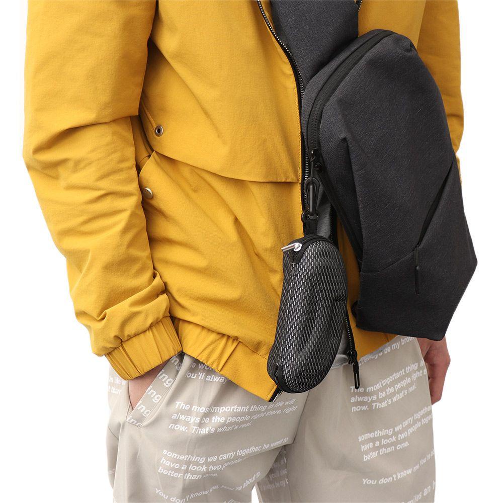 Hộp Đựng Mắt Kính Trượt Tuyết EVA Cứng Có Dây Kéo Màu Xám / Đen Chất Lượng Cao