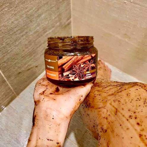 Tẩy Tế Bào Chết Body Toàn Thân Quế Hồi & Cà Phê Exclusive Cosmetic Gel Scrub Coffee & Cinnamon 380m
