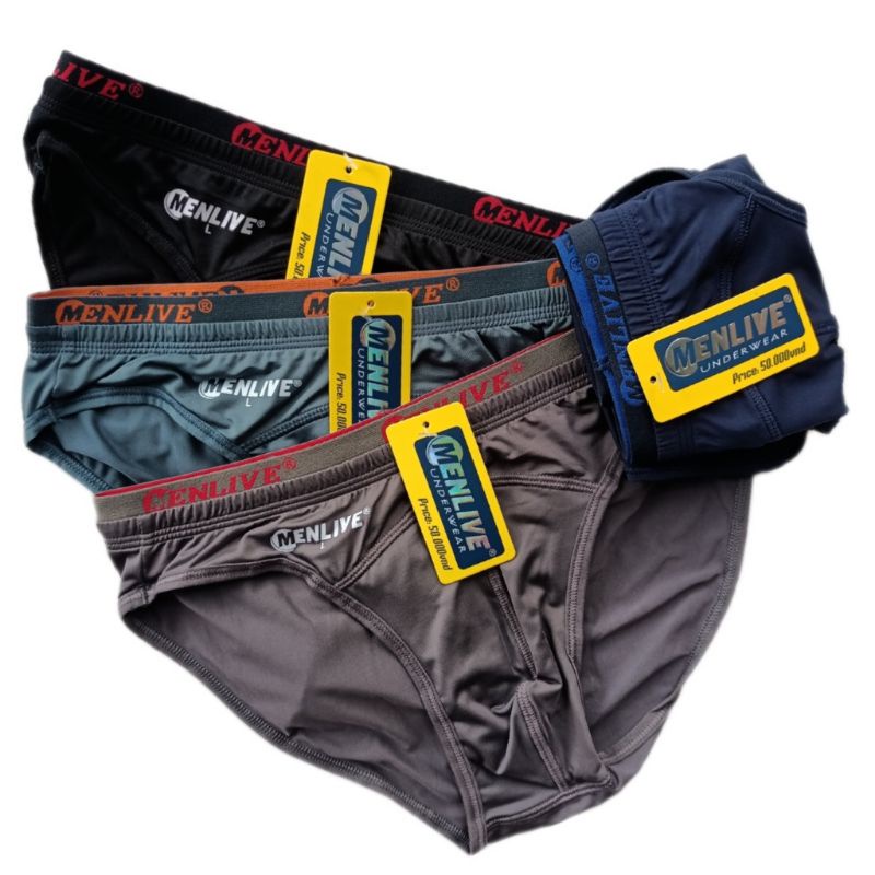 Quần Xì Nam MENLIVE- Mã 2 Lưng Siêu Đẹp, Hàng Cao Cấp Mặc Như Không Mặc, Cao Cấp Co Giãn 4 Chiều, Cực Thoáng Mát