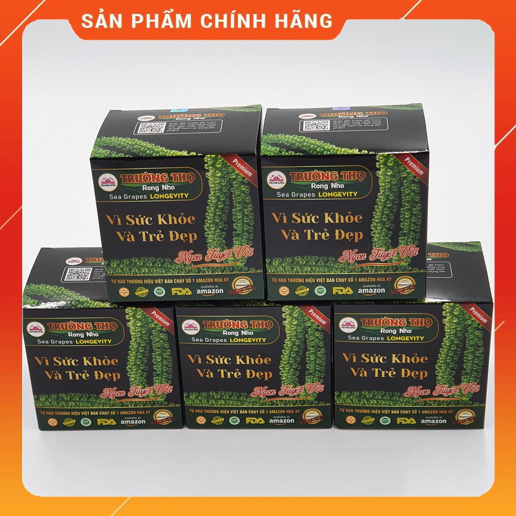 Rong Nho Trường Thọ Cao Cấp - Combo 8 Hộp 16 Gói x 20G - Thần Dược Đại Dương