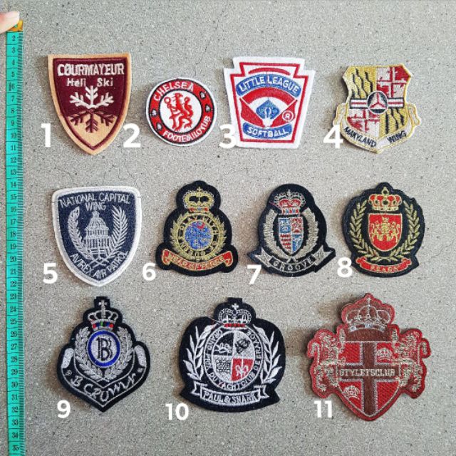 [Mua 4 tặng 1] Sticker lô gô , patches ủi , miếng thêu dán vào quần jean , áo khoác