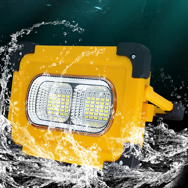 Đèn LED cầm tay năng lượng mặt trời kiêm sạc dự phòng dành cho leo núi, dã ngoại, cắm trại, câu cá
