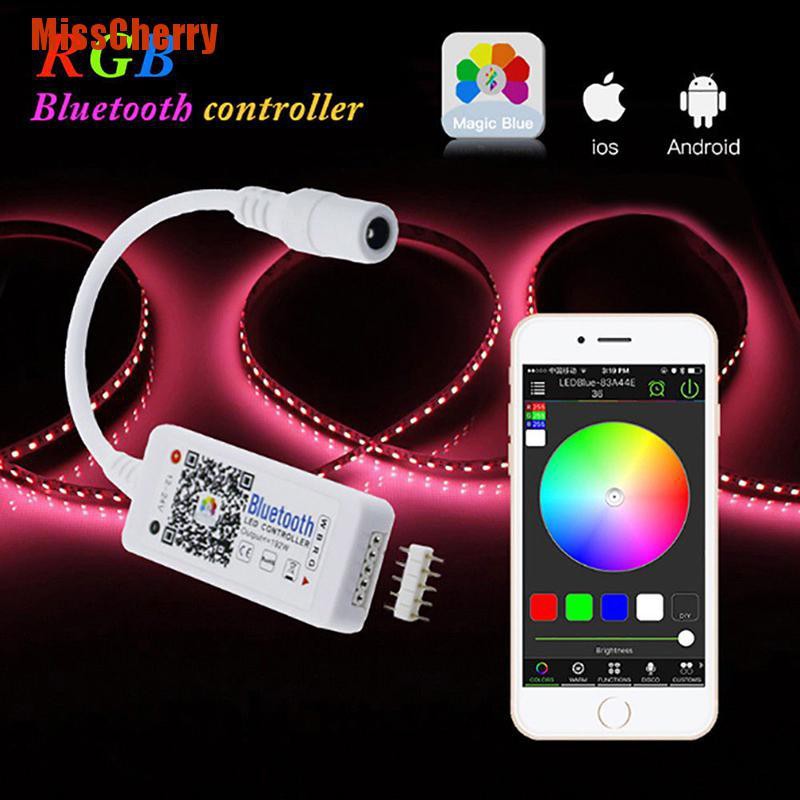 Bộ Điều Khiển Bluetooth / Wifi Led Mini Cho Dây Đèn Led 5050 3528 Rgb /