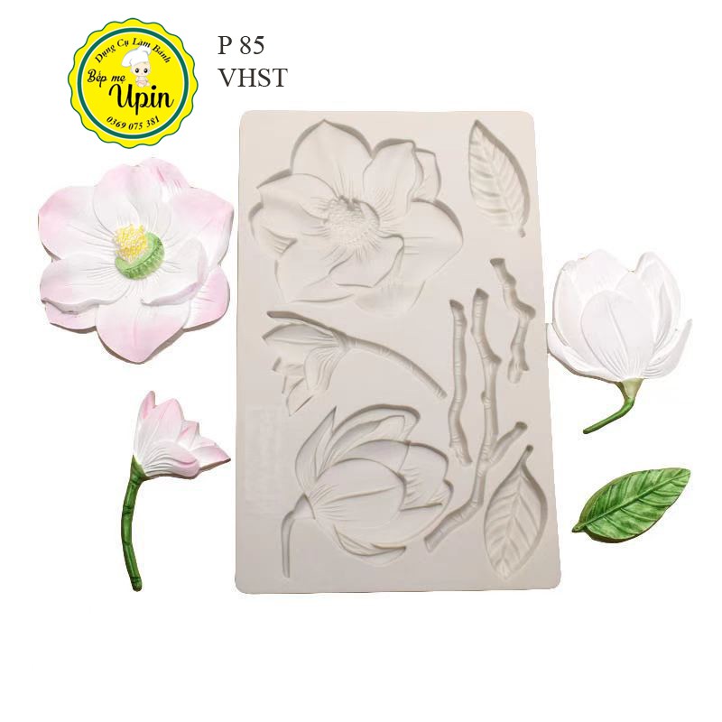 Khuôn Silicon Vỉ Hoa Sen Trà