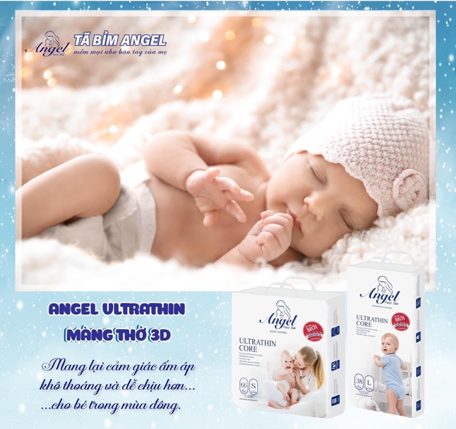 Tã/bỉm quần ANGEL đủ size M40, L38, XL36, XXL34