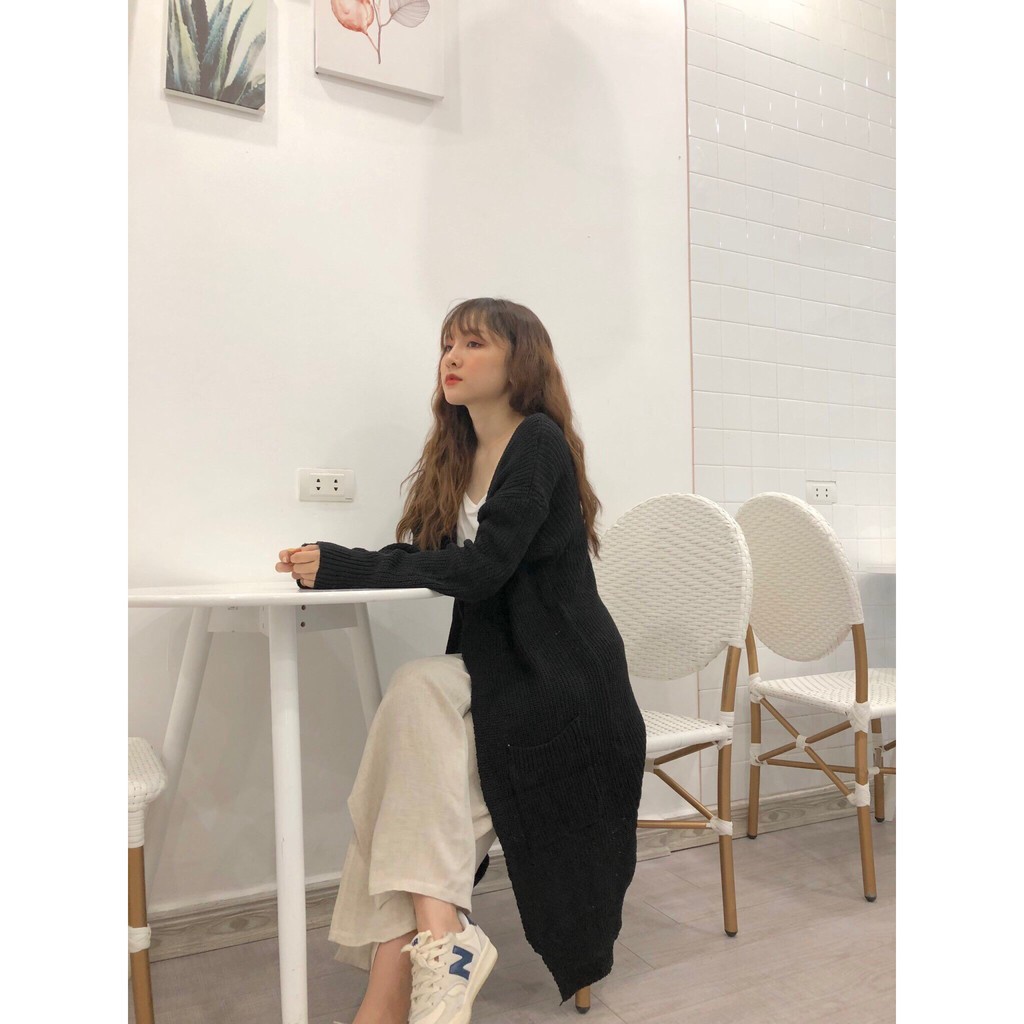 [MUST HAVE] Áo cardigan nữ dáng dài - Áo khoác len mỏng nữ CỰC XINH 