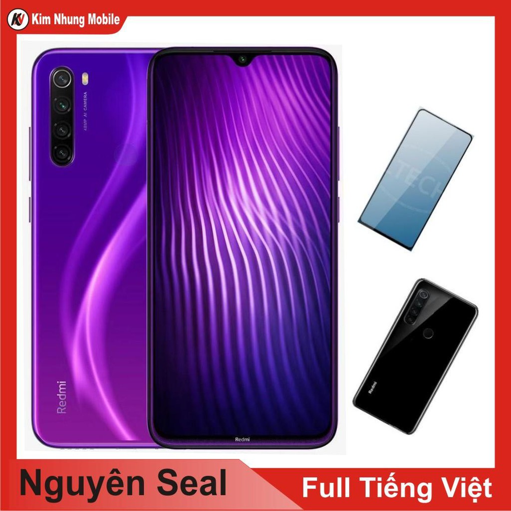 Điện Thoại Xiaomi Redmi Note 8 64GB Ram 4GB + Cường Lực + Ốp lưng - Hàng Nhập Khẩu