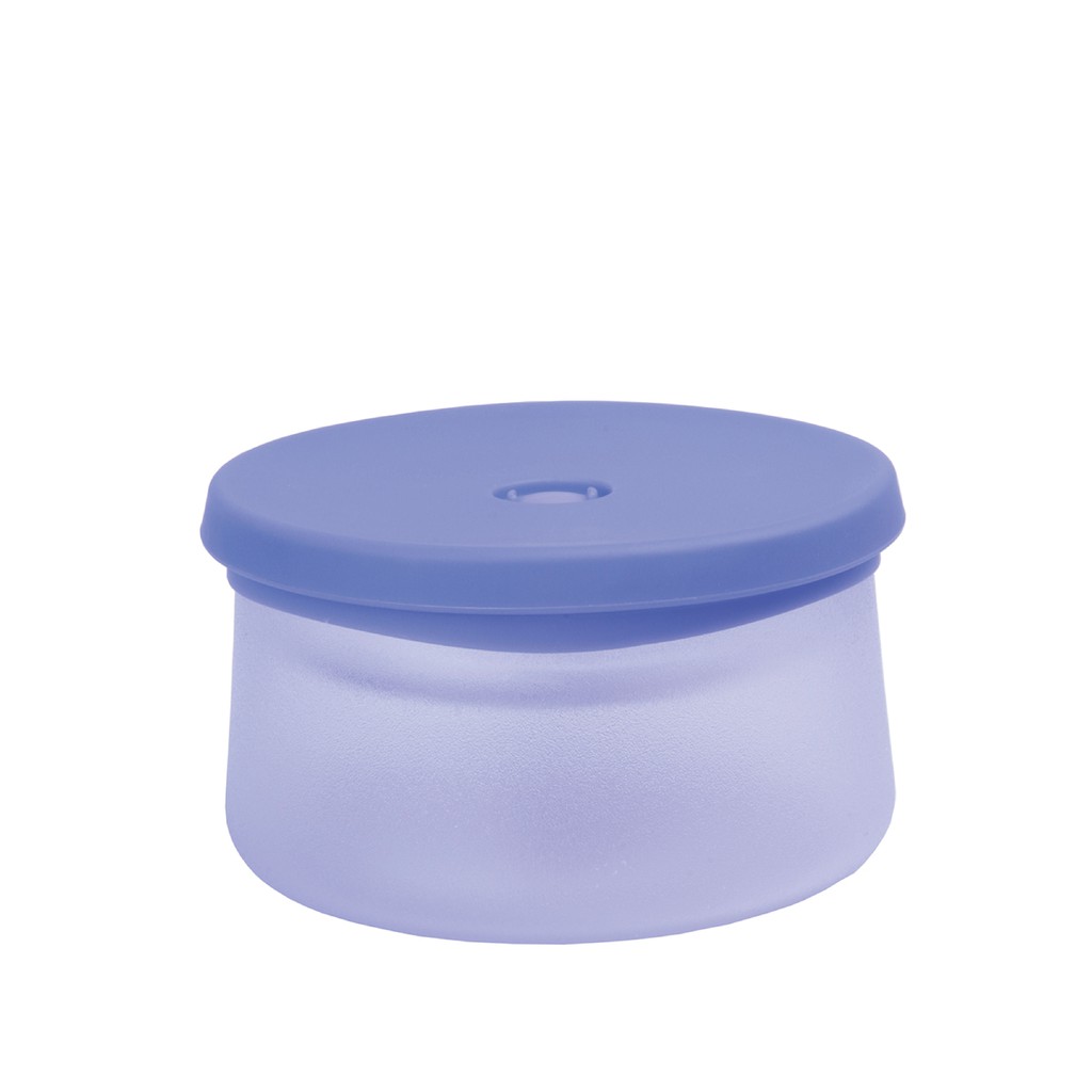 hộp đựng thức ăn 2 tầng 450ml bằng silicon