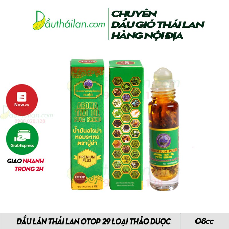 Dầu gió thái lan OTOP 29 loại thảo dược(có bi lăn) - Hàng chính hãng Thái Lan cung cấp sỉ và lẻ