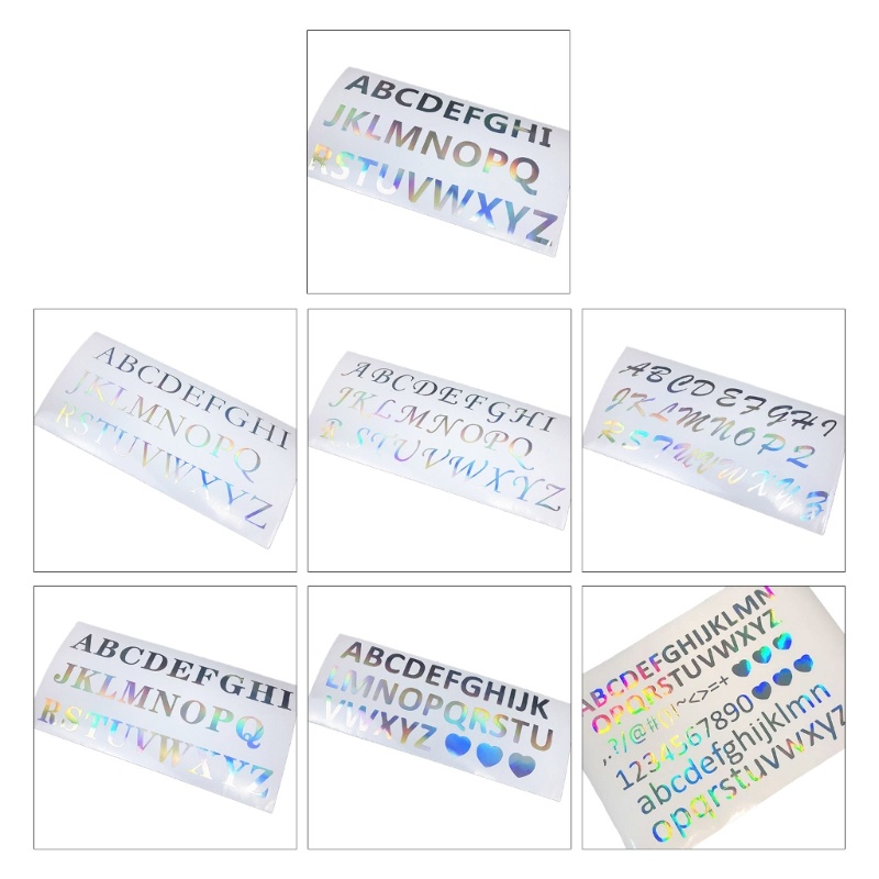 Sa Bộ 26 Chữ Cái Và Số Dán Trang Trí Sổ Tay