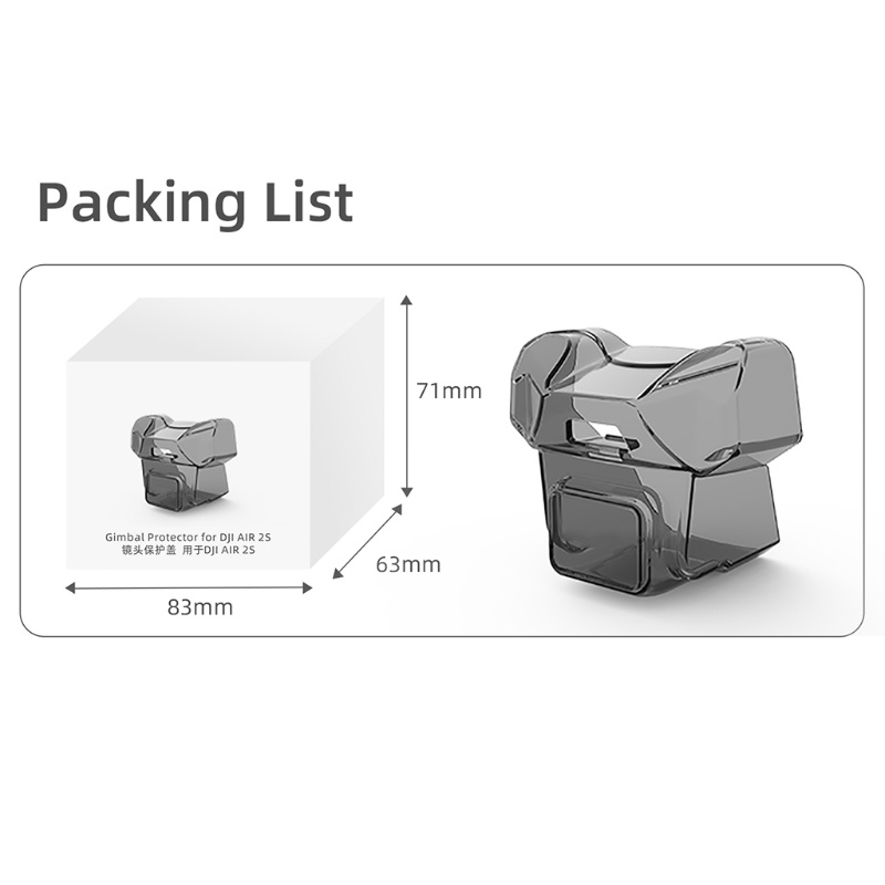 Vỏ Bảo Vệ Ống Kính Camera Trong Suốt Cho Máy Ảnh Chống Rung Air 2S Sự Bảo Vệ