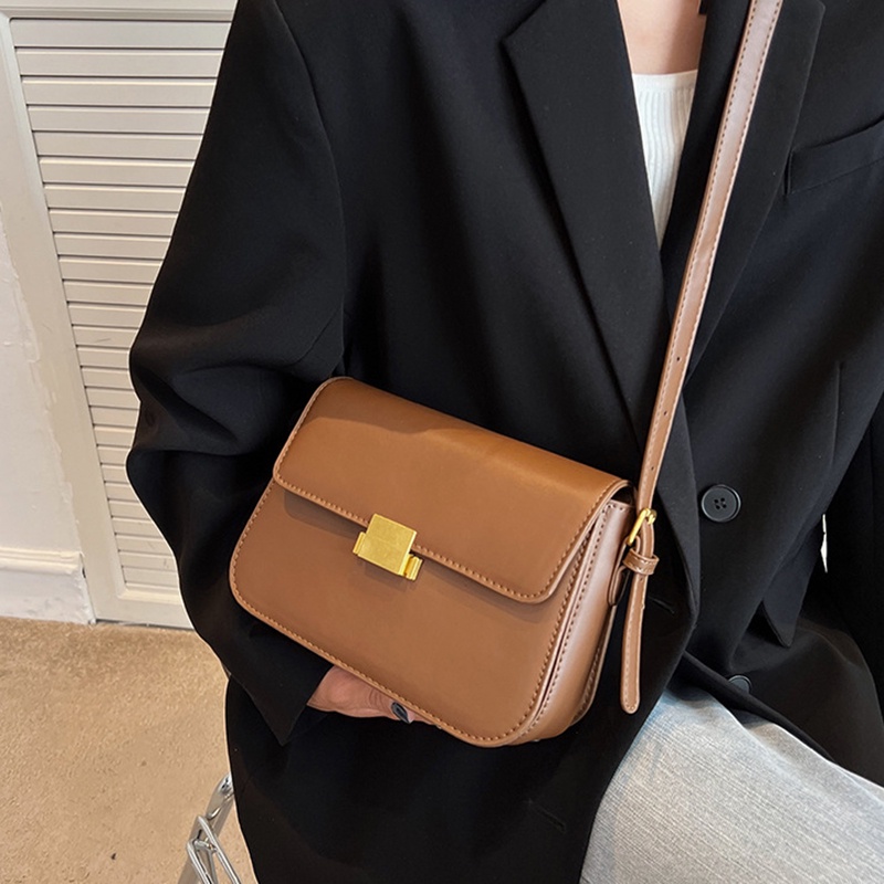 Túi IELGY đeo vai hình vuông cỡ nhỏ phong cách Hàn Quốc thời trang cho nữ