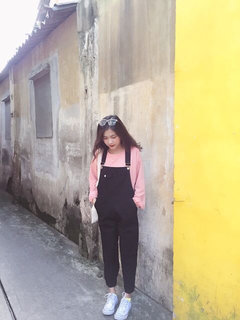 Yếm quần kaki đen | BigBuy360 - bigbuy360.vn