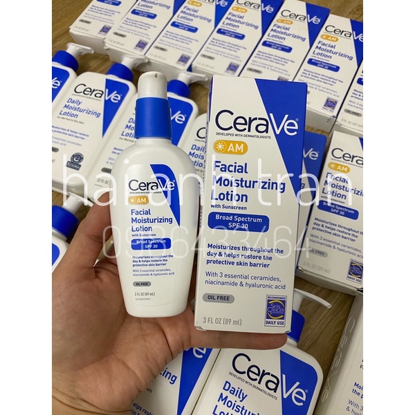 (CoSữa dưỡng da Cerave Facial Moisturizing lotion AM của Mỹ