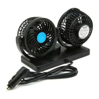 Quạt đôi cho ô tô đa năng cắm cổng USB