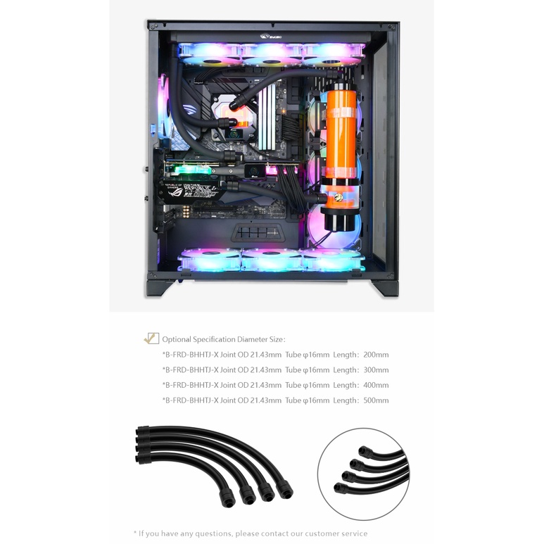 Khối Làm Mát Máy Tính Xoay 360 Độ Bykski G1 / 4 '' B-FRD-Bhtj-X